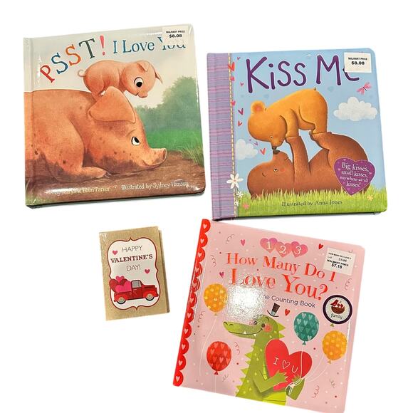 Children’s Books About Love, A Valentine Counting Book, and gift box - Picture 1 of 12